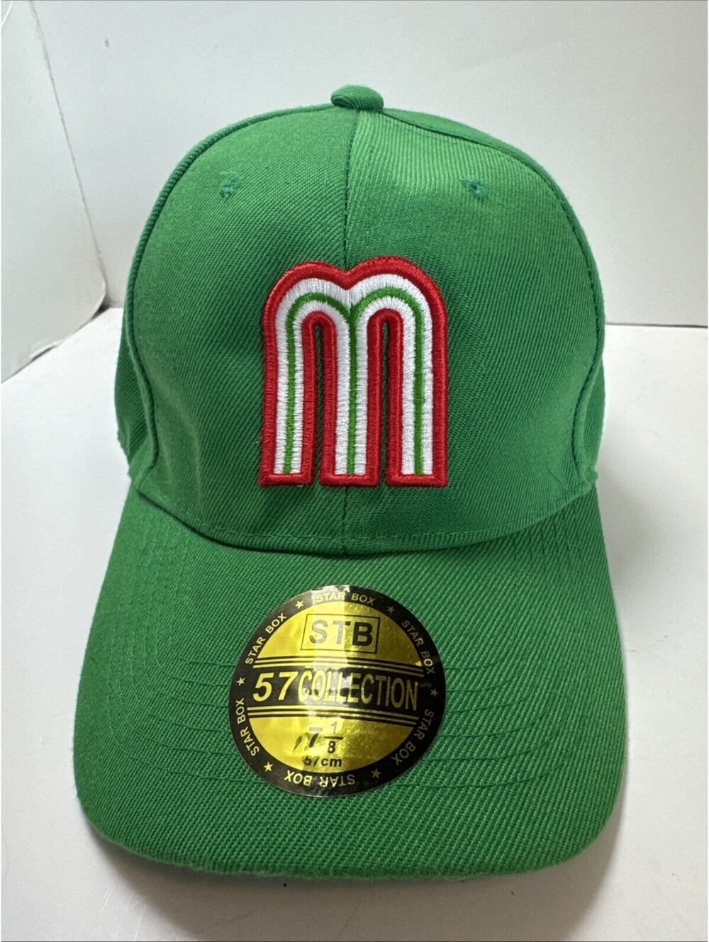 Brand New STB Starbox Baseball Cap MLB Mexico National Team Green/Red Fitted Hat